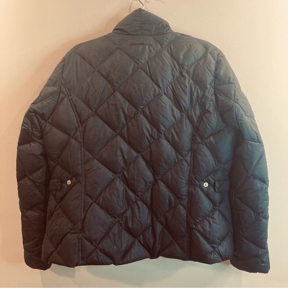 EDDIE BAUER Sz XL 700 Fill Power Down Filled Zip Up Pockets Puffer Coat - Picture 8 of 10